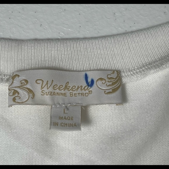 Weekend Suzanne Betro Large Women's Tunic Top Lace - Picture 6 of 10